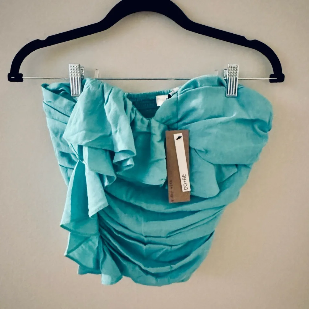 Do + Be Strapless Ruffled Top - Picture 2 of 5